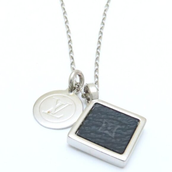 LOUIS VUITTON Silver Necklace - Picture 4 of 10